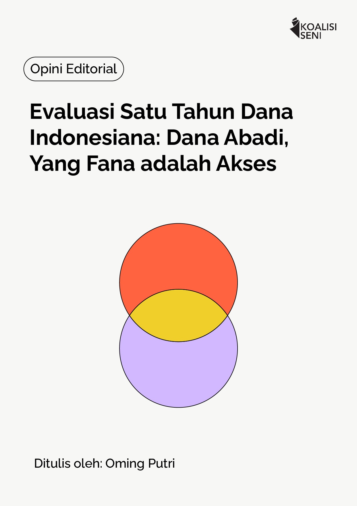 Evaluasi Satu Tahun Dana Indonesiana: Dana Abadi, Yang Fana adalah Akses